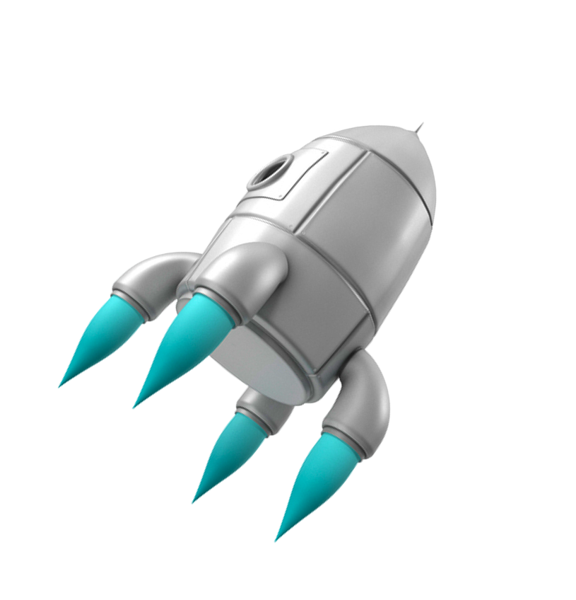Illustration of a rocket launching symbolizing career growth